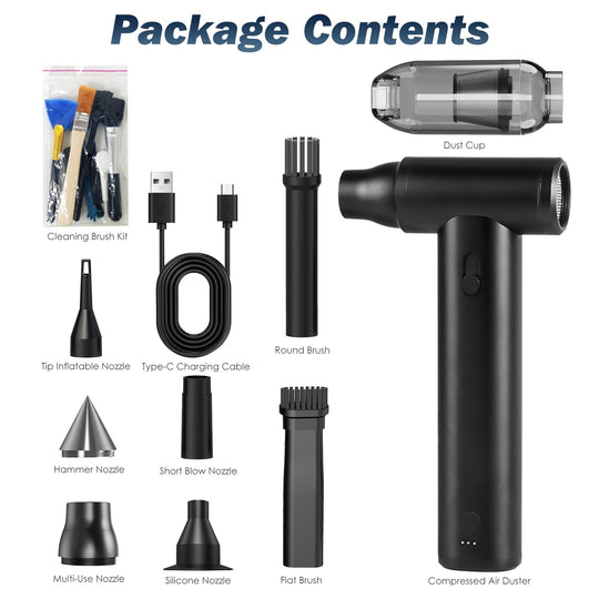 1Set Compressed Air Duster Brushless Motor