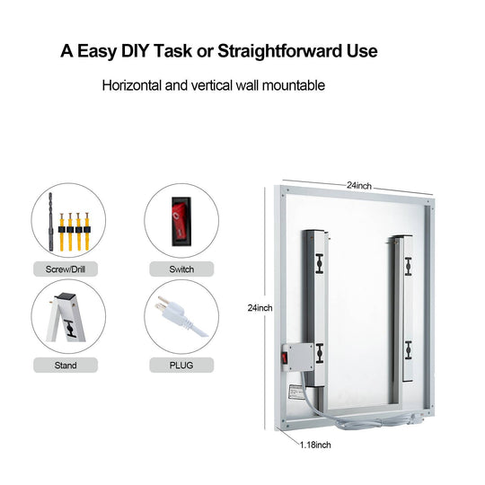 Electric Wall Mounted Space Panel Heater